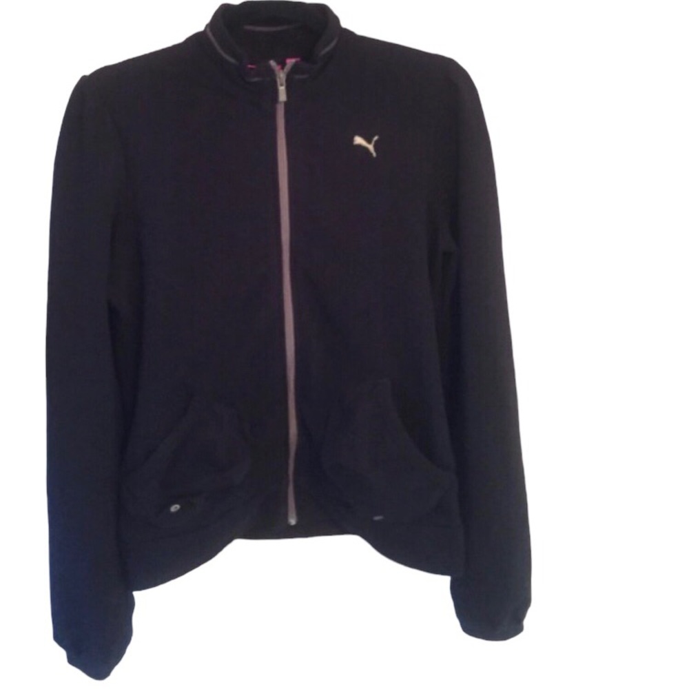 PUMA  Black Zip Front Jacket